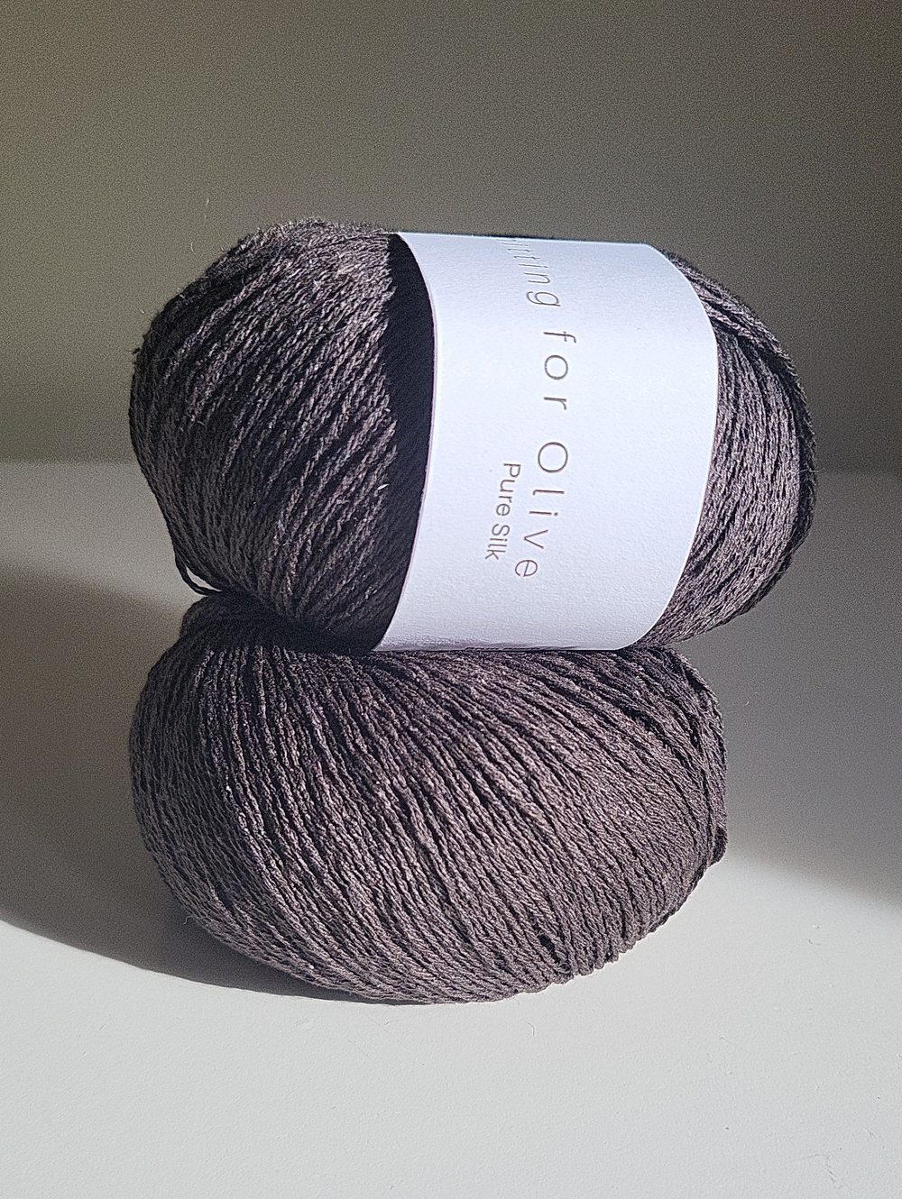 Knitting For Olive Pure Silk Yarn In Brown Bear | 90g